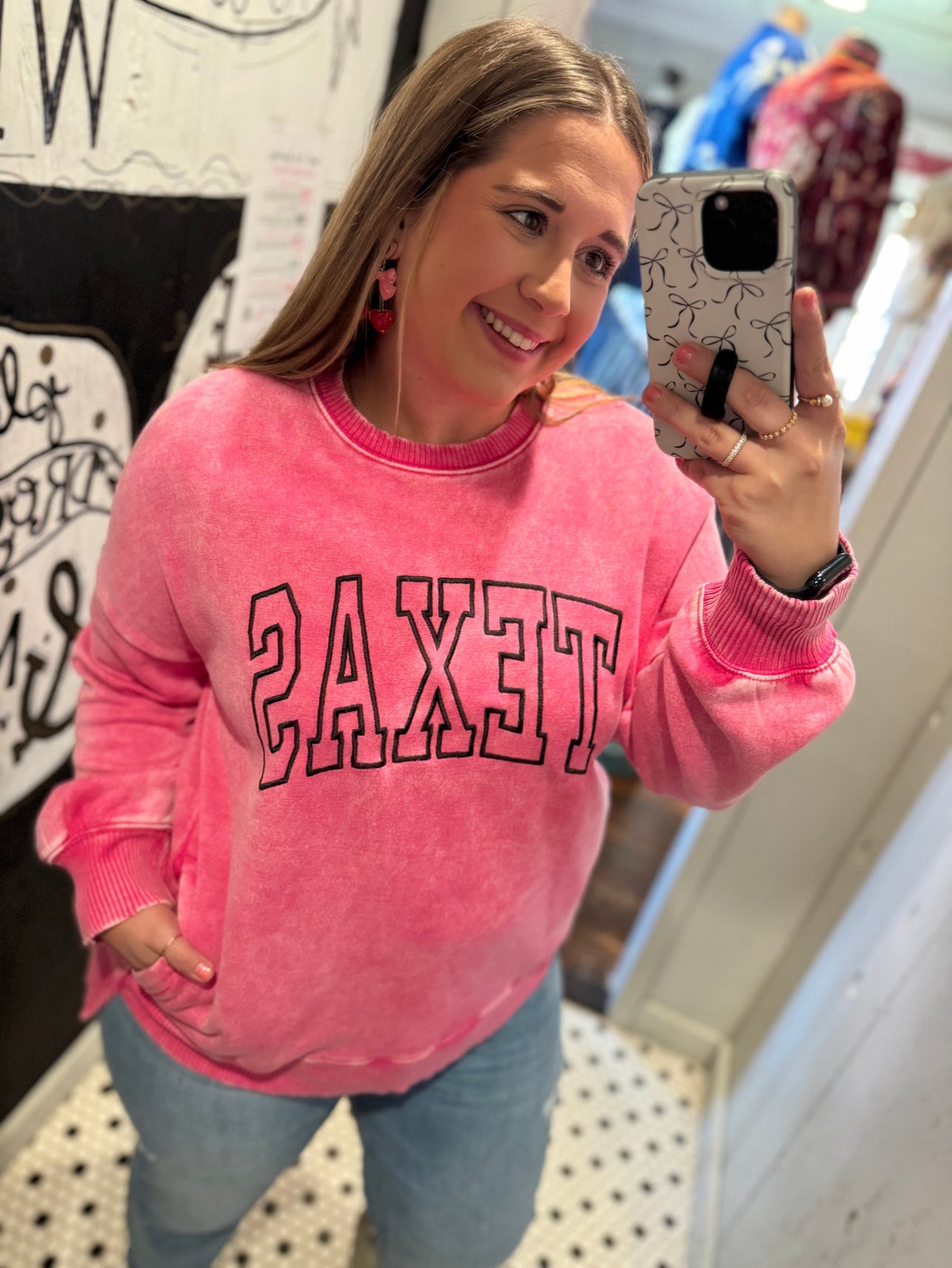 Texas Embroidered Top