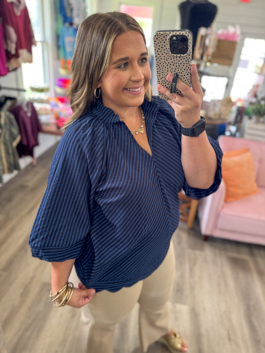 Boardwalk Breeze Top-Midnight