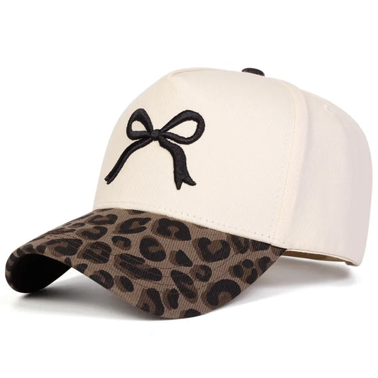 Bow & Leopard Trucker Hat