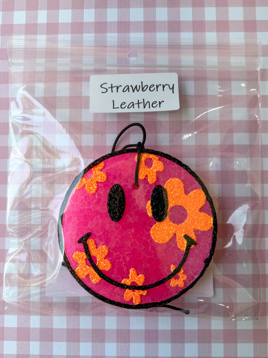 Strawberry Leather Car Freshies