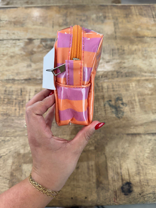 Stripe Cosmetic Bag- Small