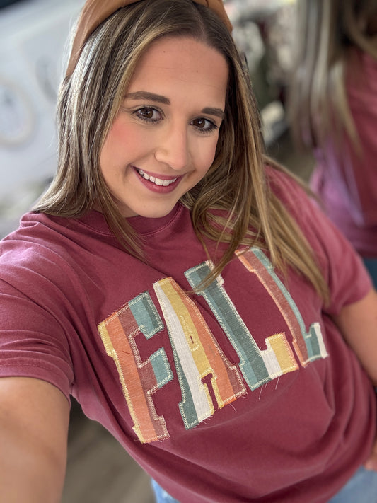 Fall Retro Applique Tee