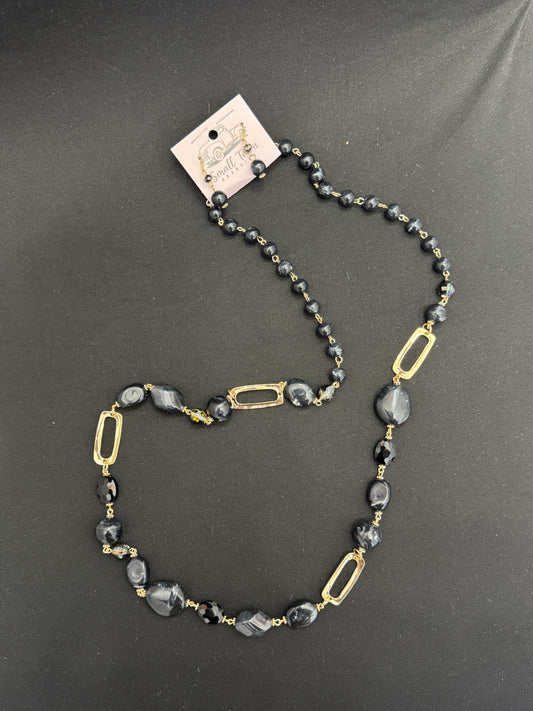 Retro Bohemian Bead Necklace Set