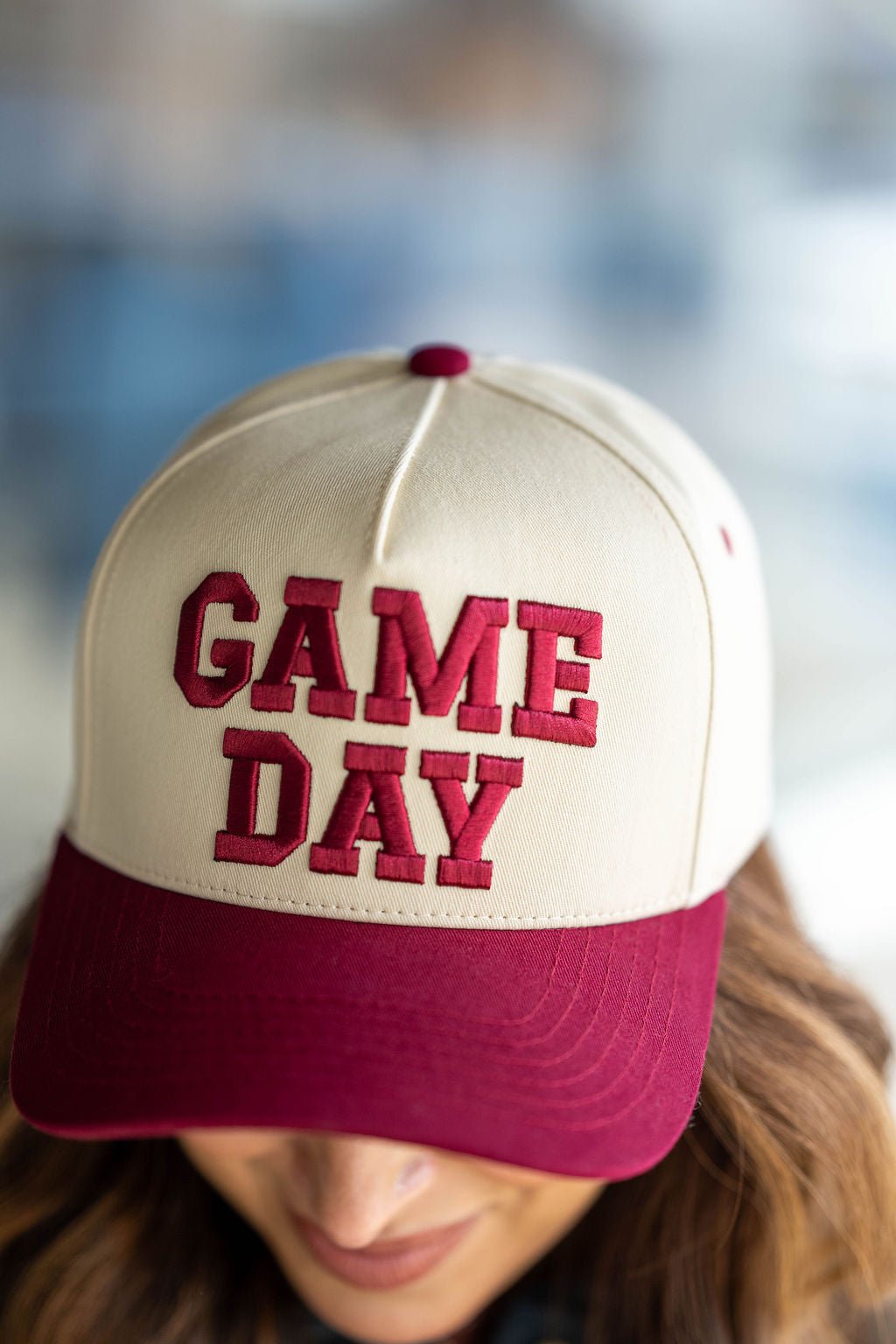 Burgundy Game Day Trucker Hat