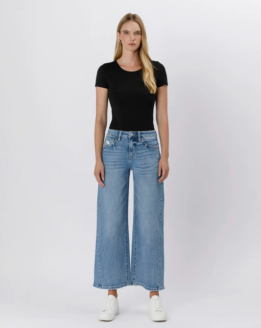 Ideally High Rise Baggy Wide Jeans