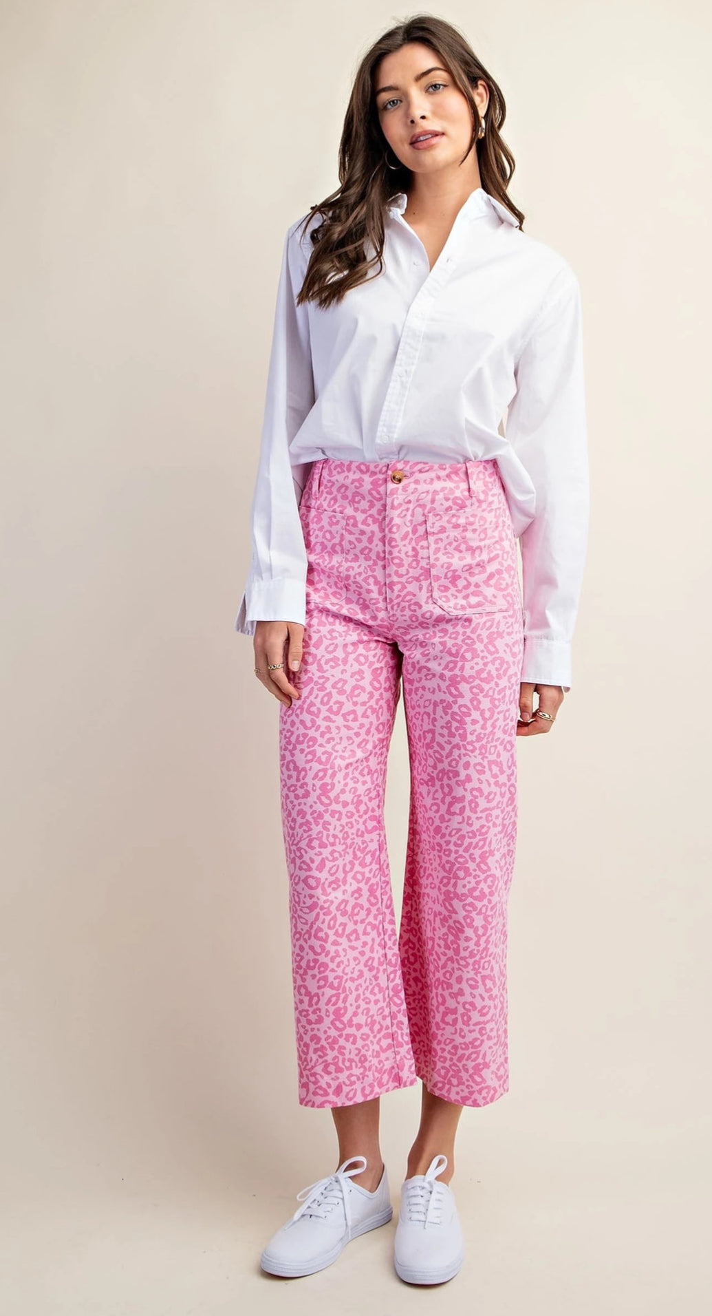 Atlas Leopard Cropped Pants