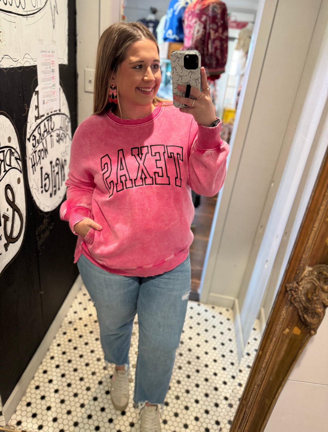 Texas Embroidered Top