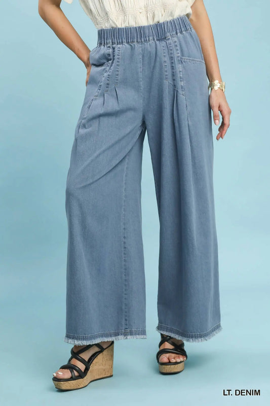 Michelle Stone Washed Wide Leg Pants