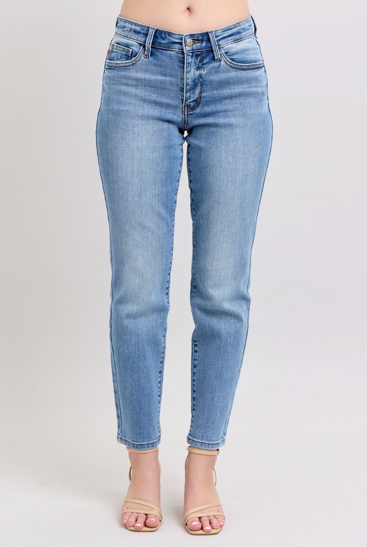 Leo Mid Rise Slim Fit Jeans