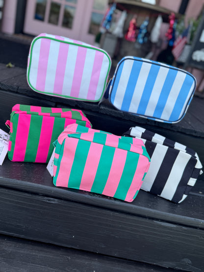 Hazel Stripe Toiletry Pouch