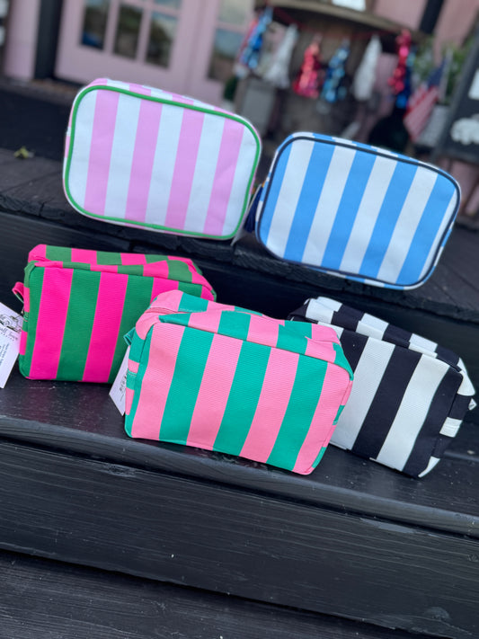 Hazel Stripe Toiletry Pouch