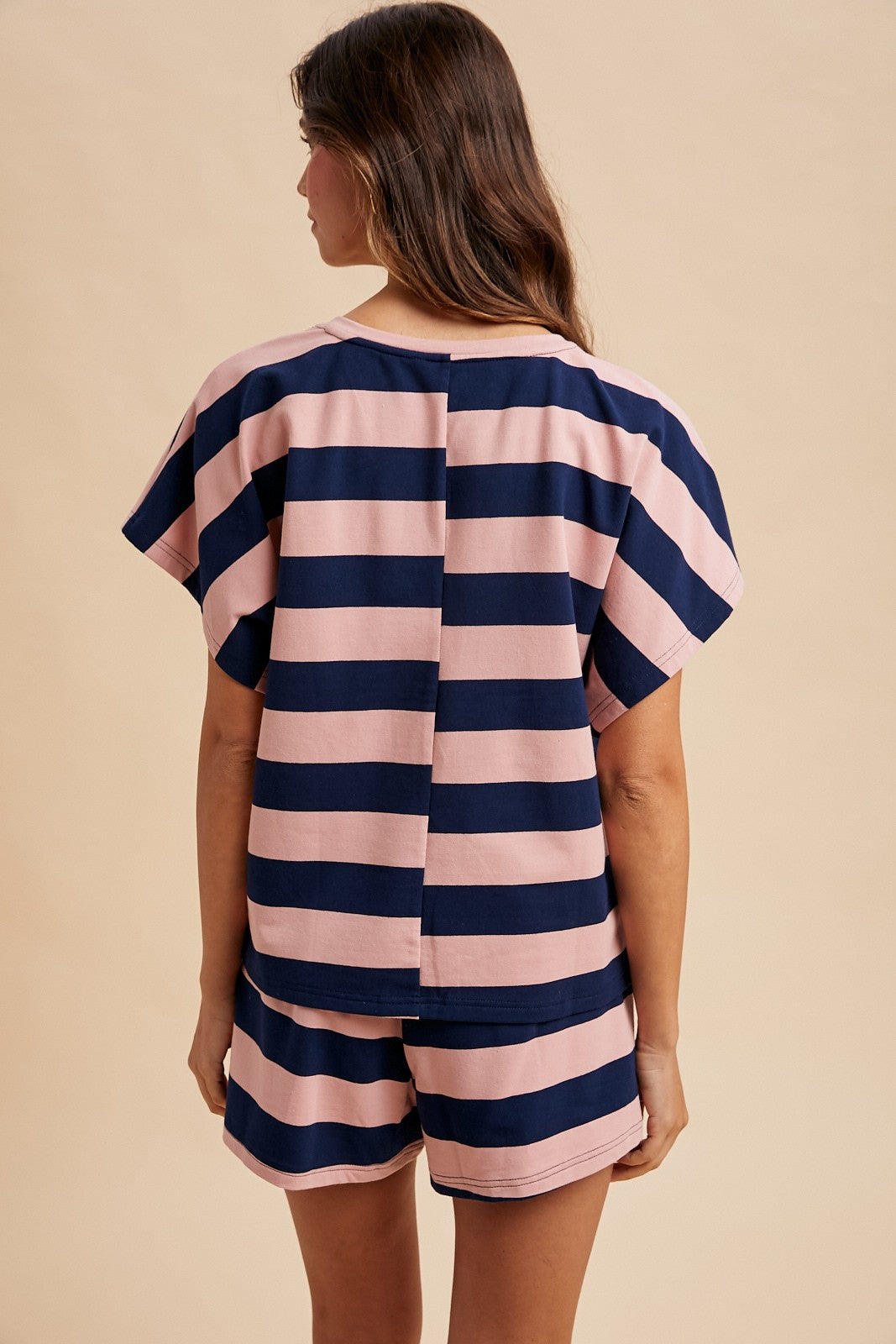 Jane Striped French Terry Knit Set