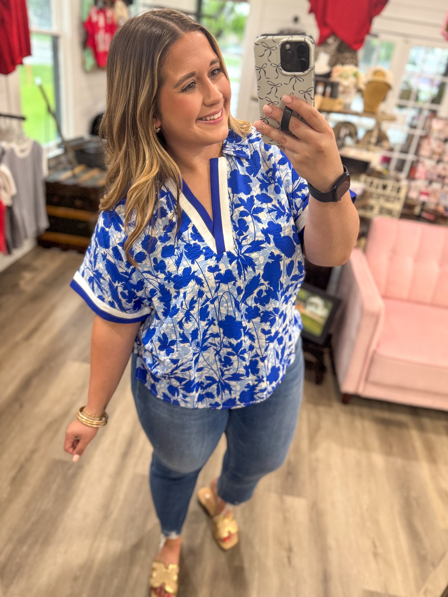 Kamryn Tropical Floral Top