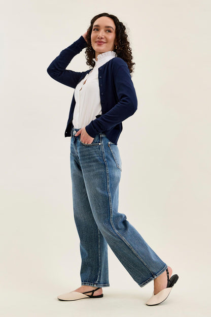 Petite High Waist Rigid Magic Barrel Jeans