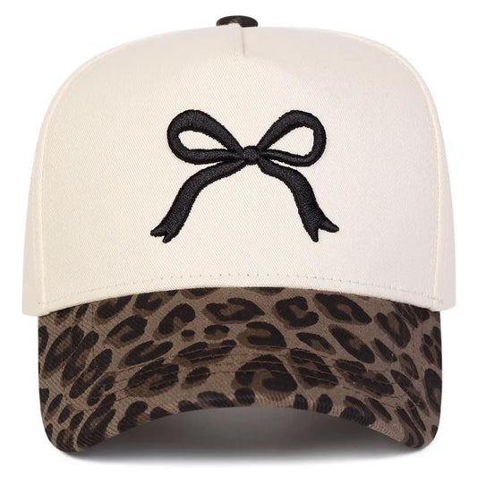 Bow & Leopard Trucker Hat