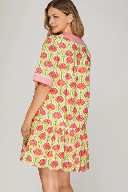 Ashley Floral Print Dress