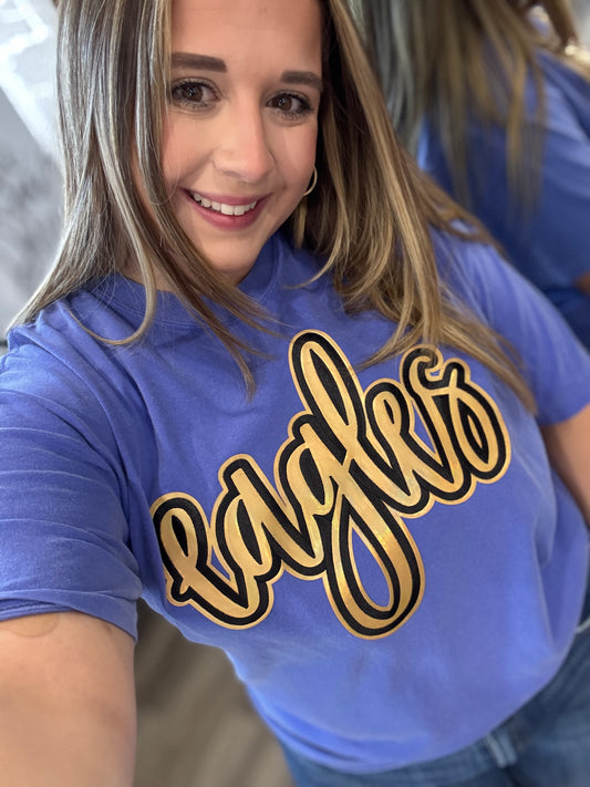 Metallic Gold Eagles Tee