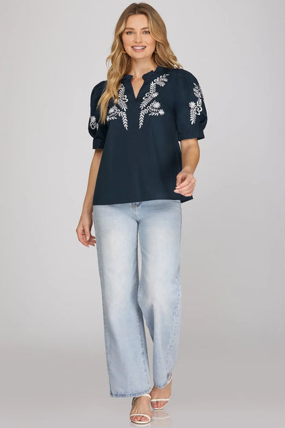 Eden Embroidered Top