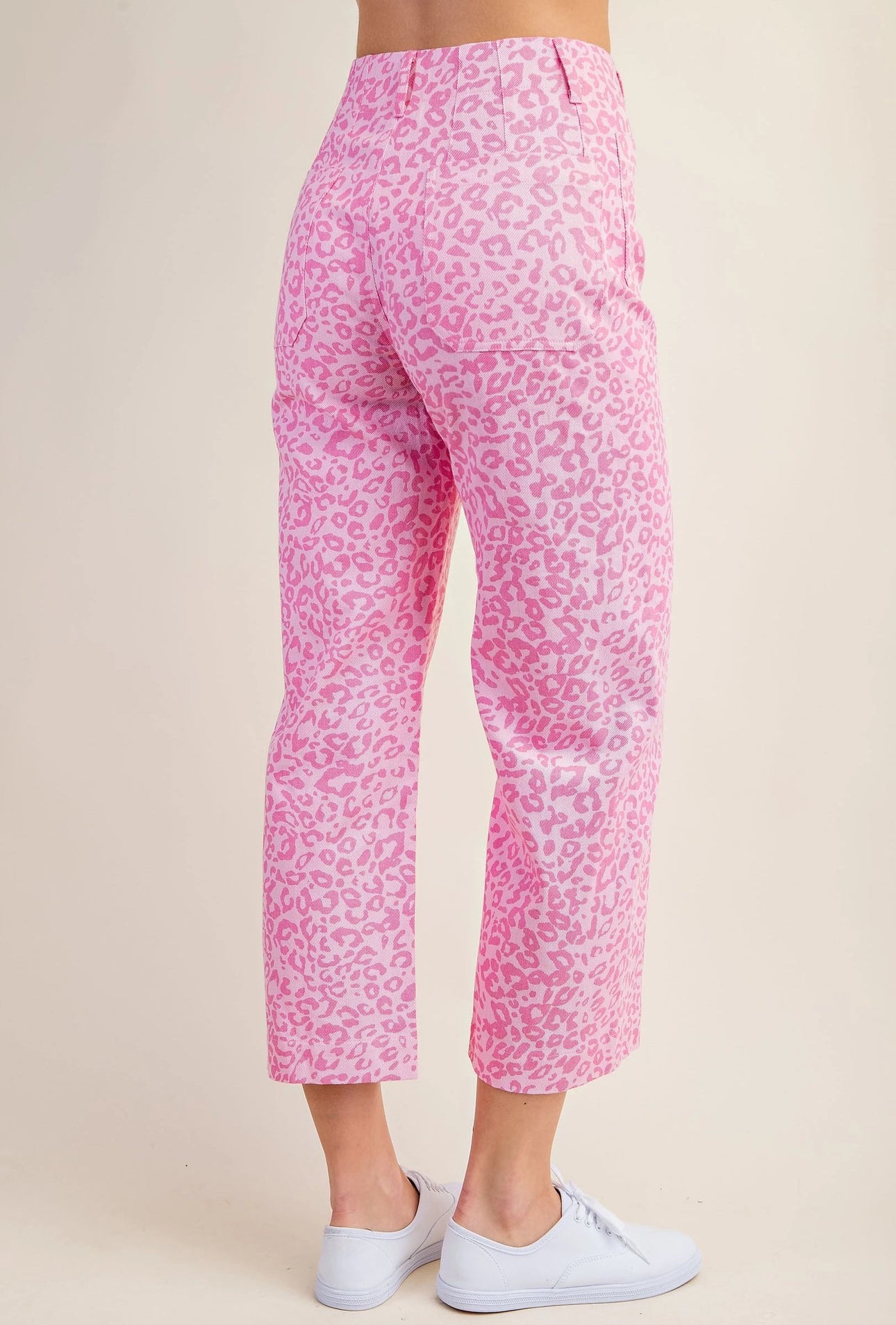 Atlas Leopard Cropped Pants