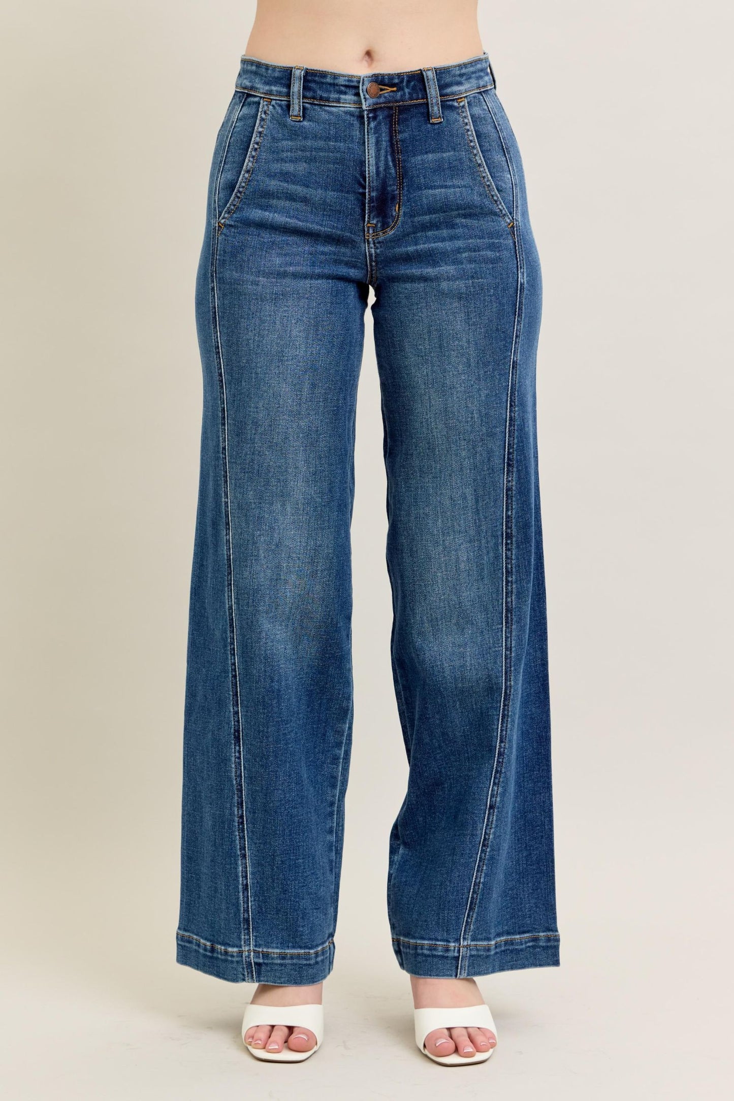 Allie HW Trouser Wide Leg Jean