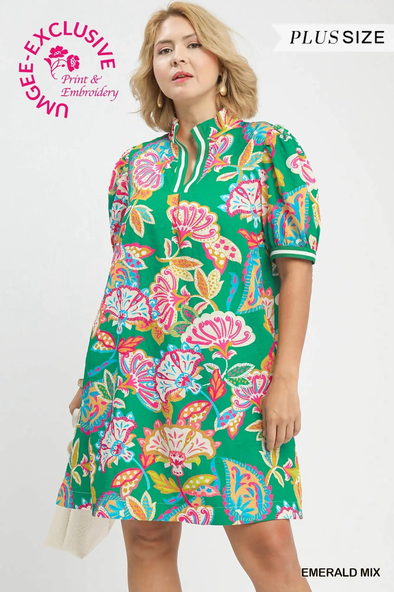 Emerson Paisley Print Puff Sleeve Dress