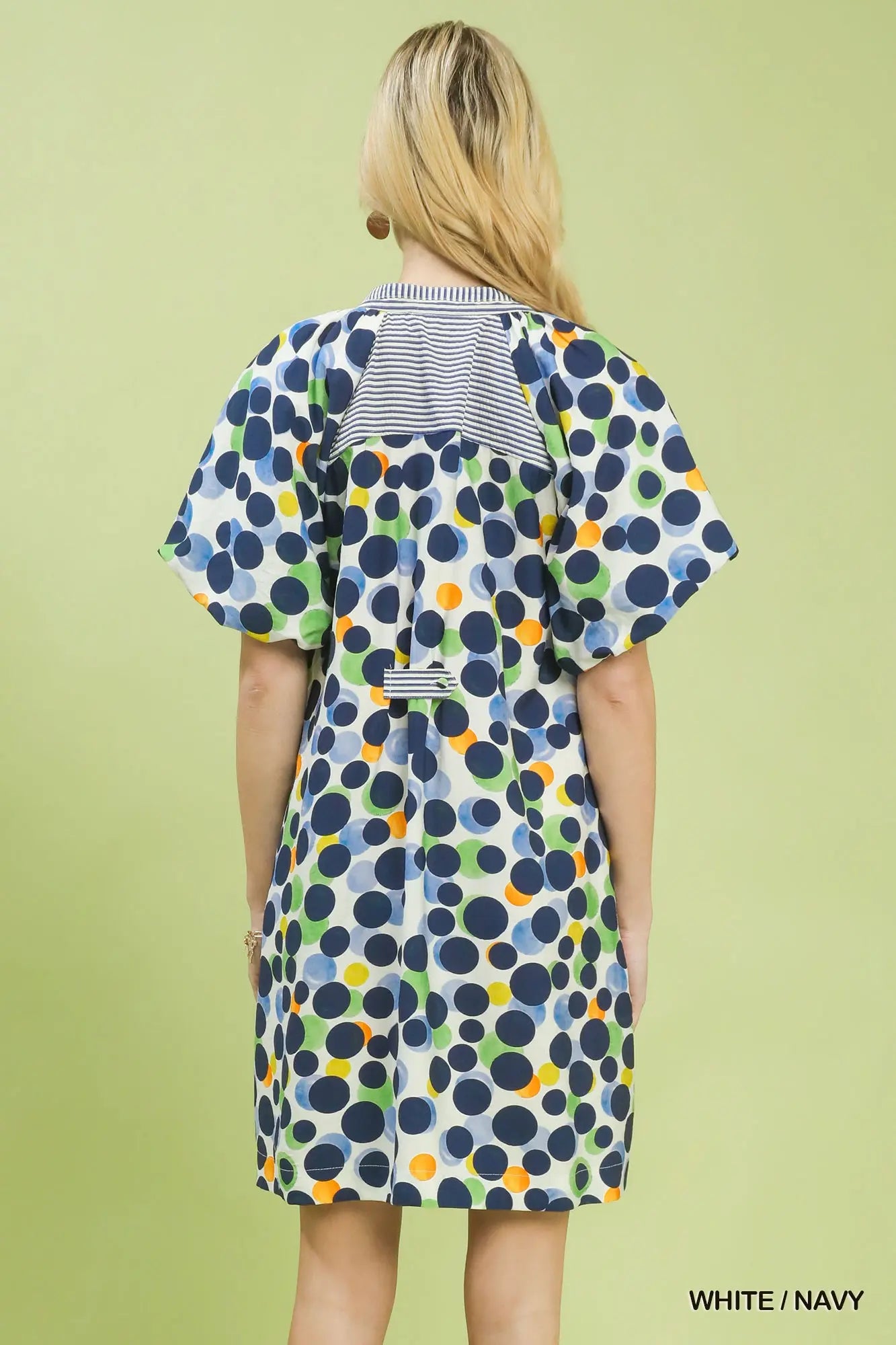 Kenzie Polka Dot Print Tunic Dress