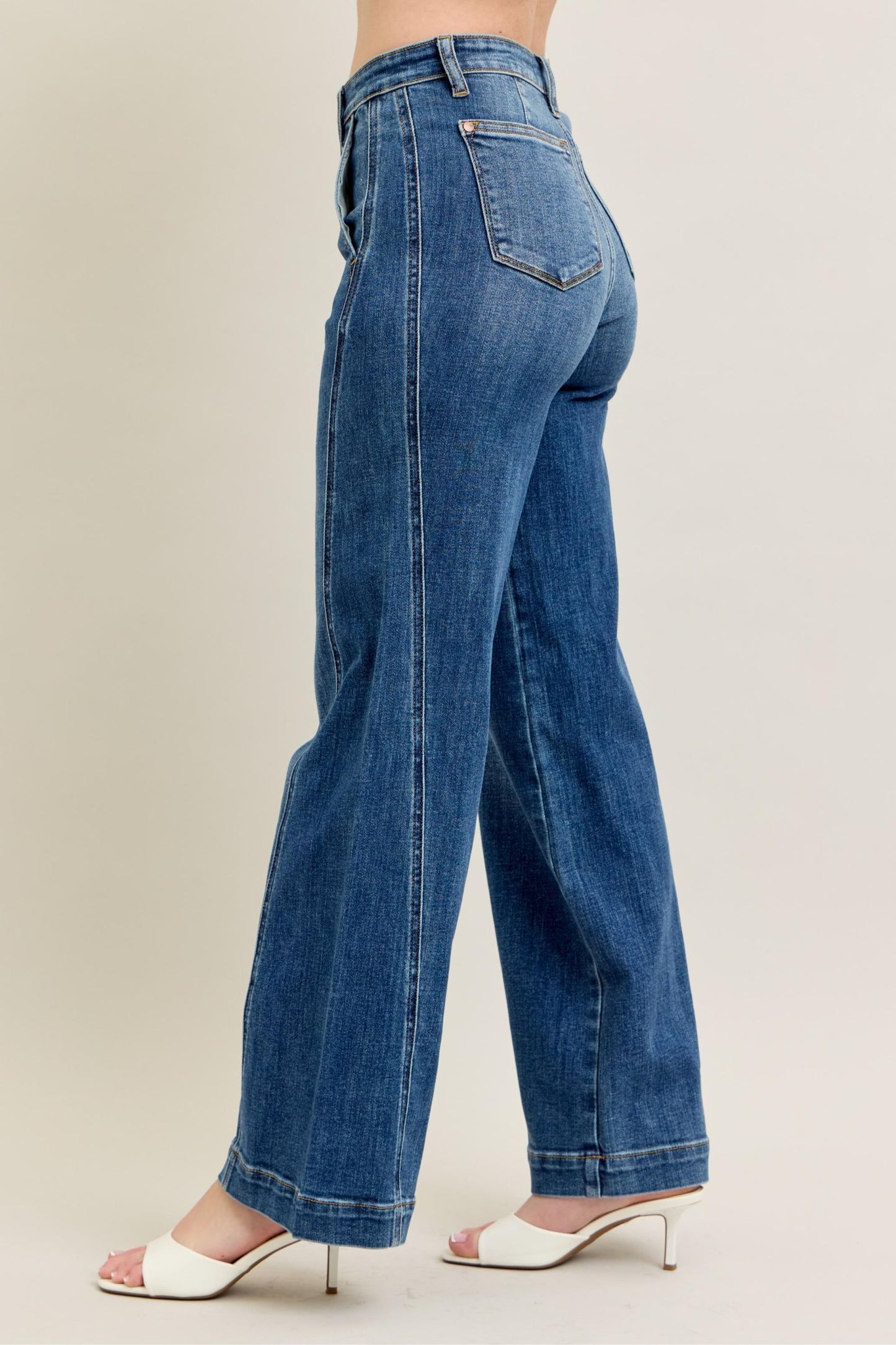 Allie HW Trouser Wide Leg Jean