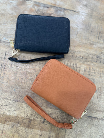 On-the-Go Leather Wristlet Wallet