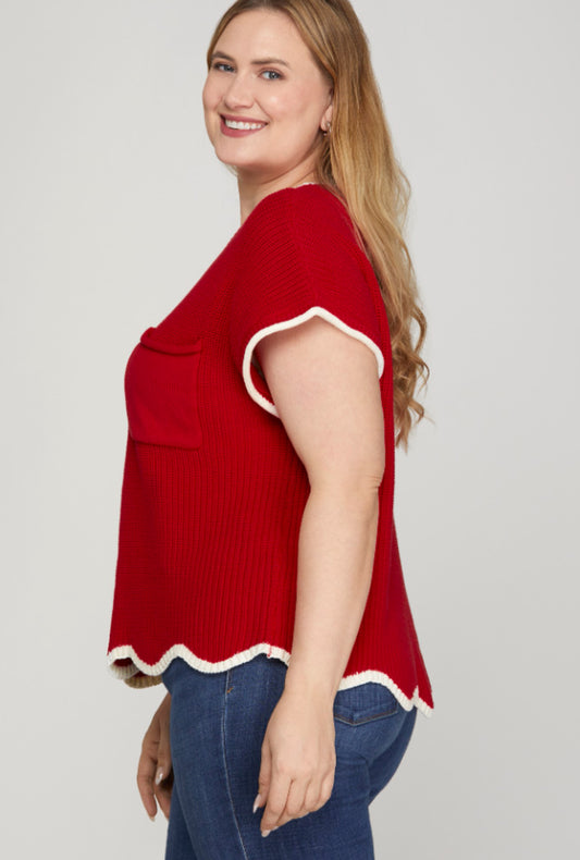 Raelynn Scallop Sweater