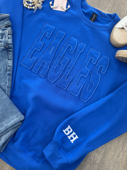 Eagles Appliqué w/ BH Detail Sweatshirt