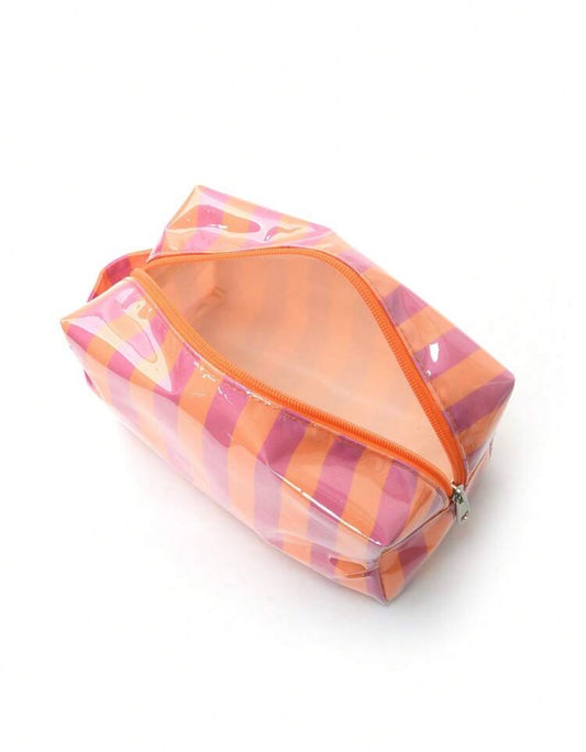 Stripe Cosmetic Bag- Small