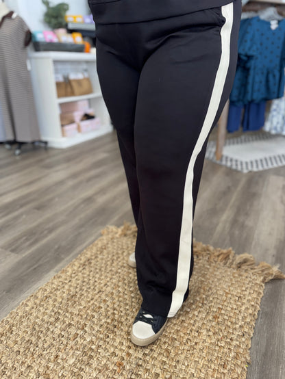 Terri Contrast Tape Scuba Knit Set