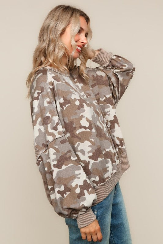 Alexis Camo Top