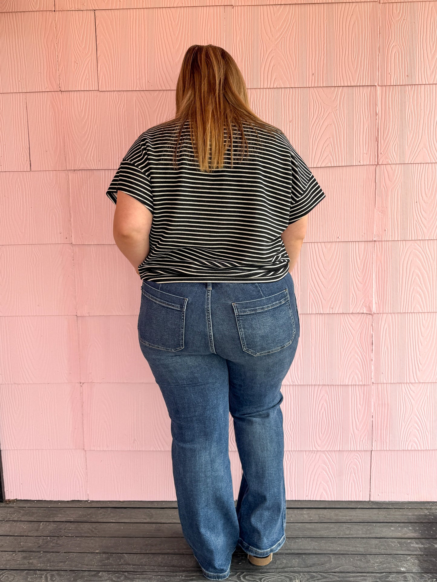 Marcie HW Drawstring Wide Jeans