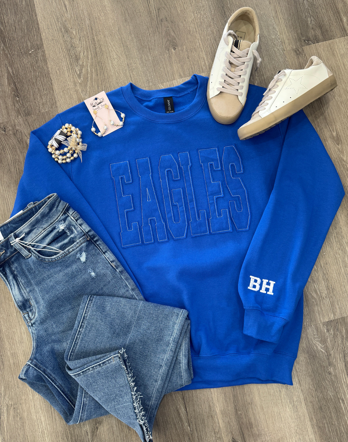 Eagles Appliqué w/ BH Detail Sweatshirt