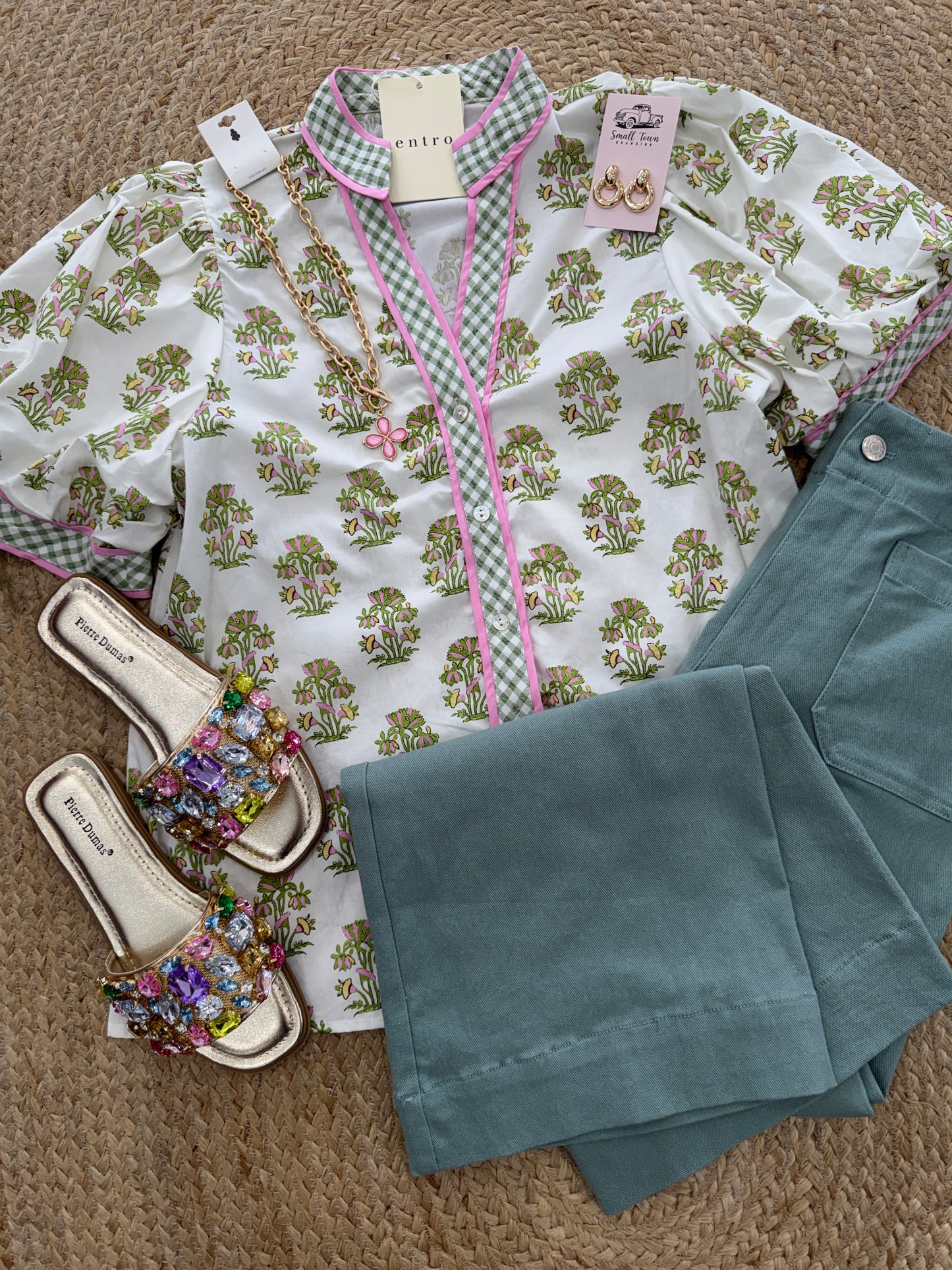 Josie Floral Print Puff Sleeve Top