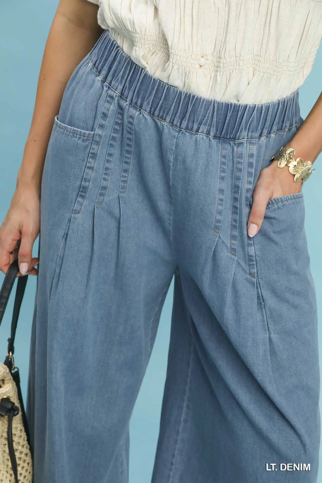 Michelle Stone Washed Wide Leg Pants