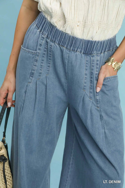 Michelle Stone Washed Wide Leg Pants