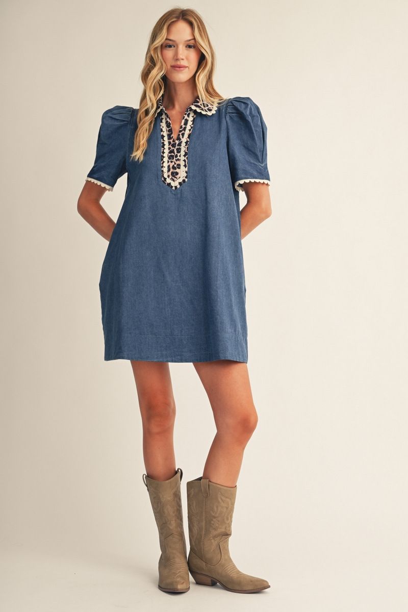 Camden Leopard Detail Dress