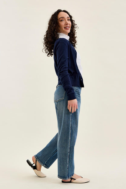 Petite High Waist Rigid Magic Barrel Jeans