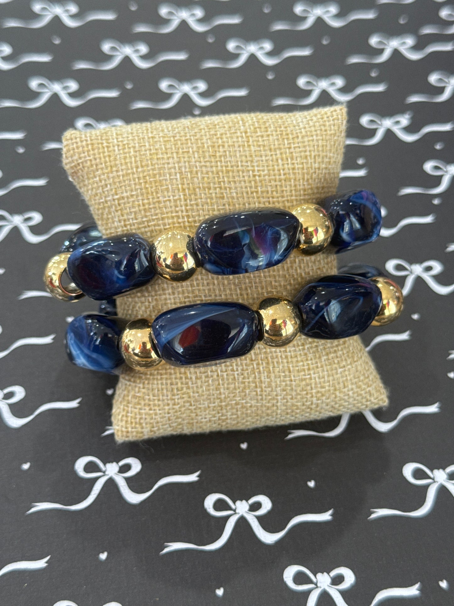 Chunky Beaded Bracelet Set