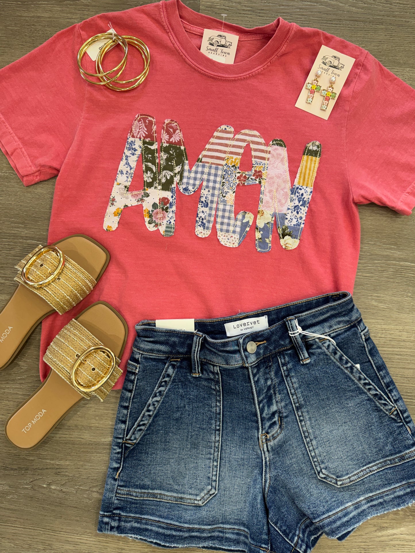 Amen Stitch Applique Tee