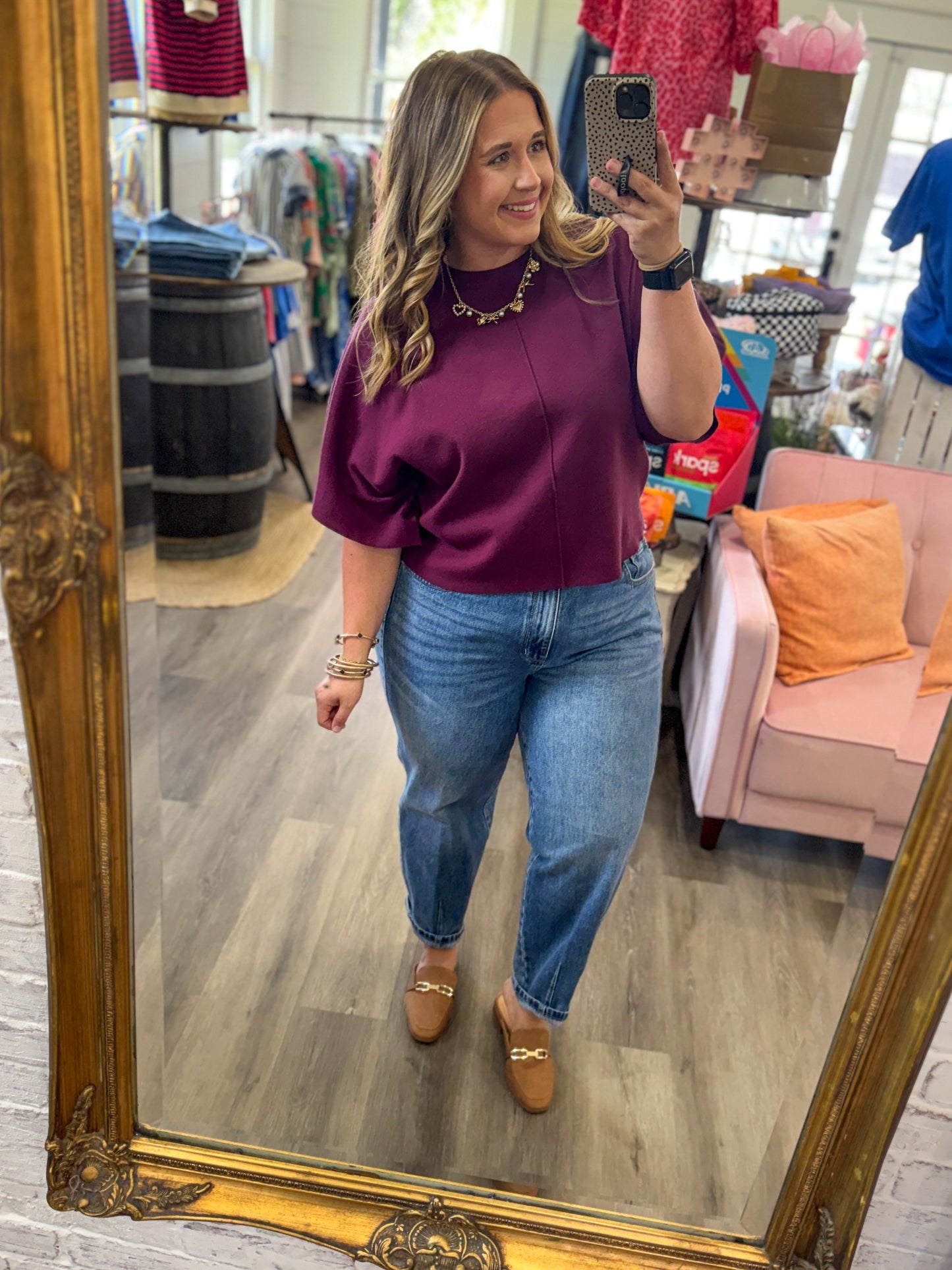 High Waist Rigid Magic Barrel w/ Dart Detailing Jeans