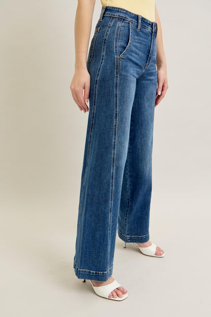 Allie HW Trouser Wide Leg Jean
