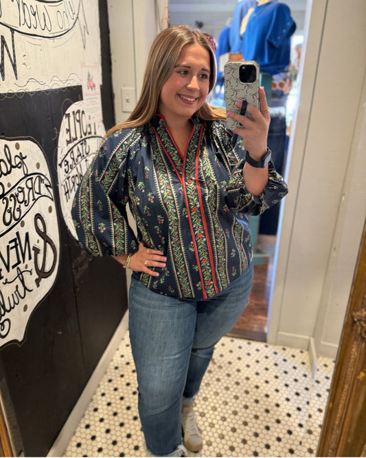 Rachel Print Blouse