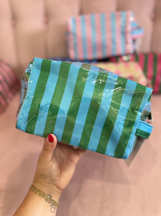 Getaway Stripe Cosmetic Bag
