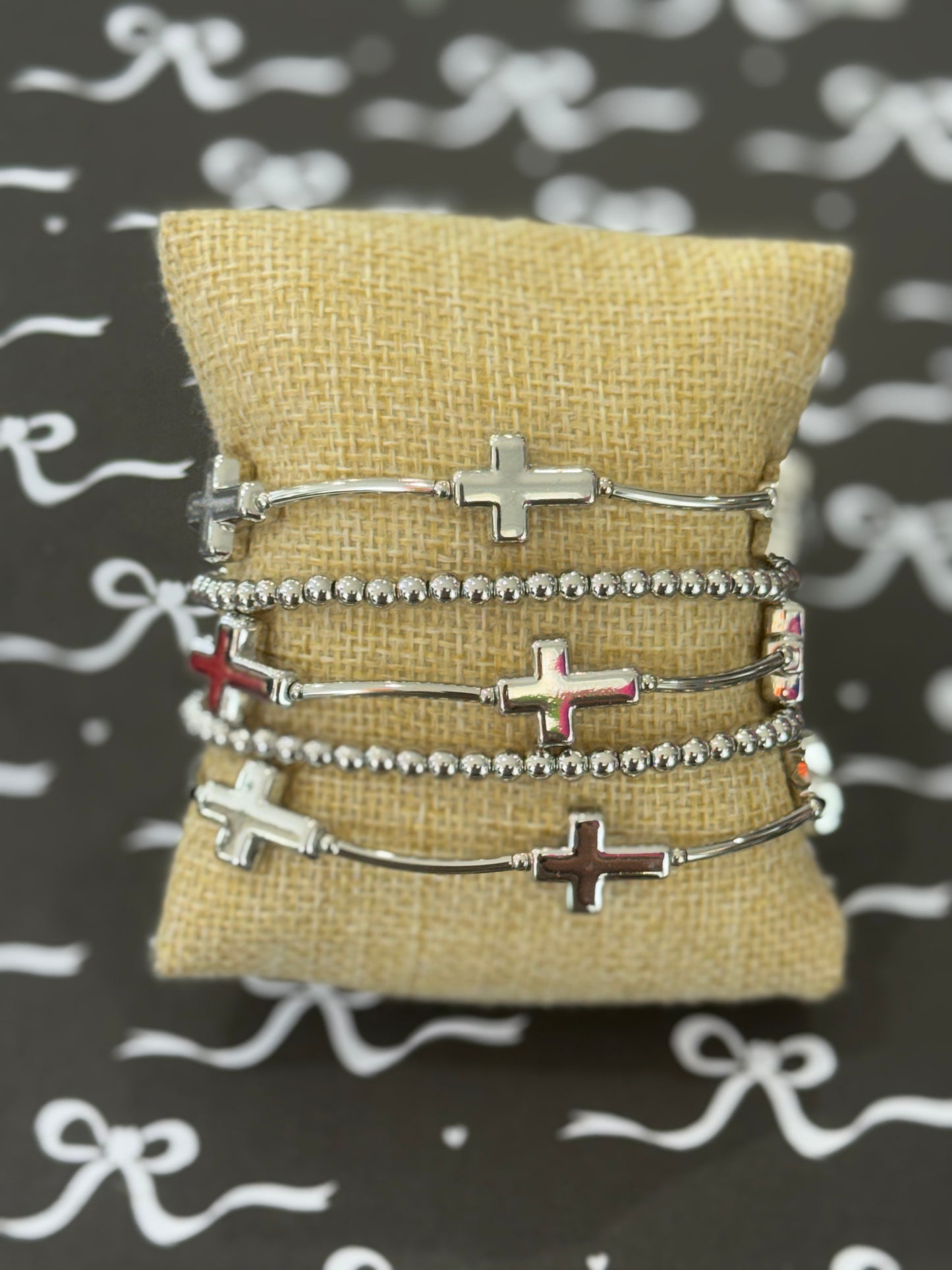 Ellie Cross Bracelet Set