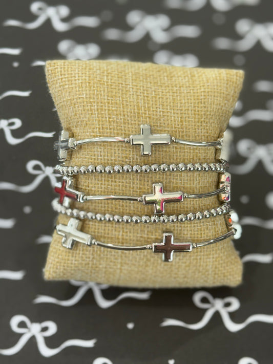 Ellie Cross Bracelet Set