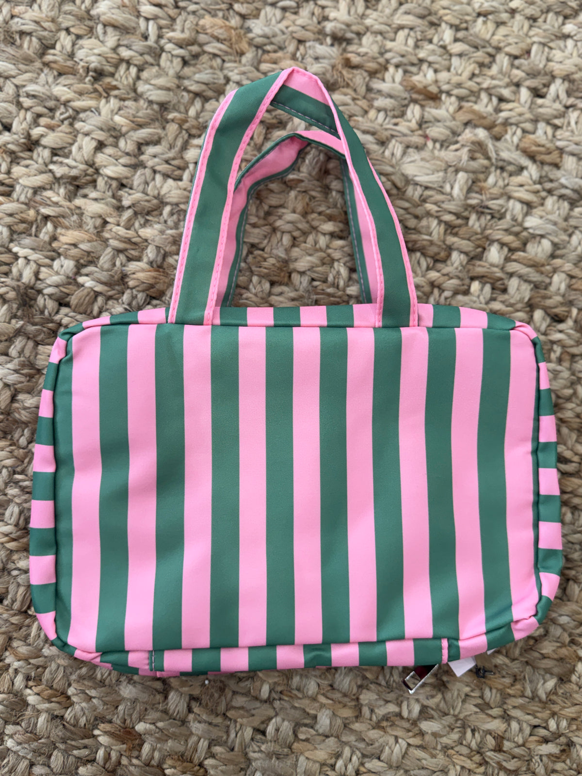 Striped 4-Layer Foldable Hanging Toiletry Bag