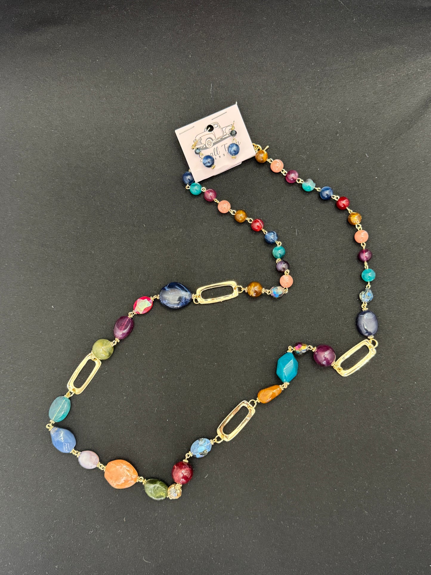 Retro Bohemian Bead Necklace Set